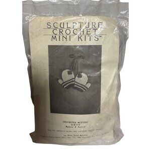 Crochet Mini Mittens Kit 8 Pairs SCK772 Vintage Mary Buse Melick Sculpture